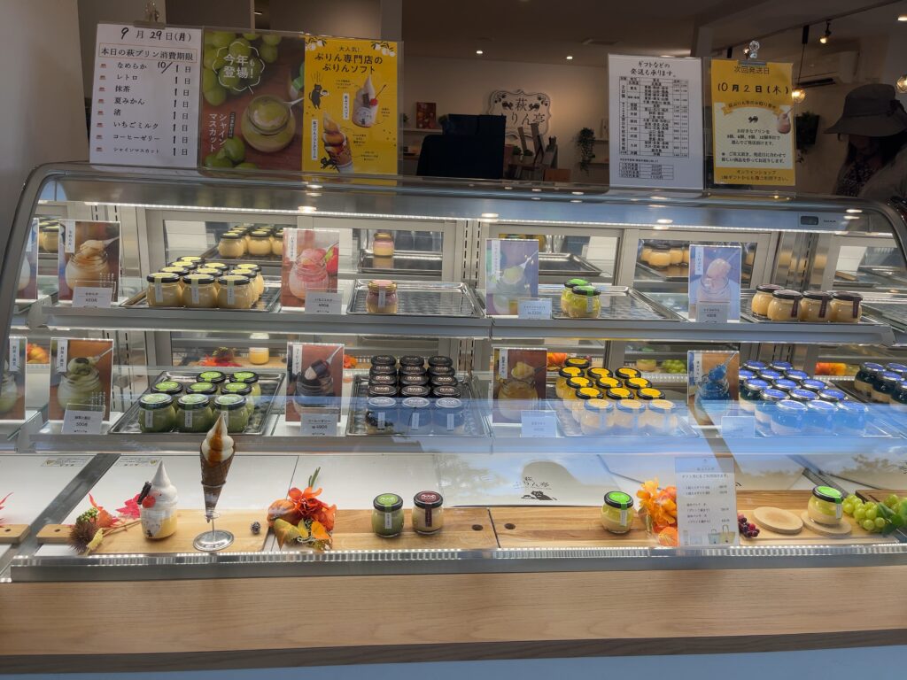 プリンのショーケース写真