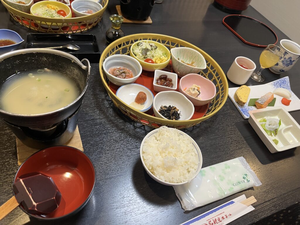 萩観光ホテルの朝食