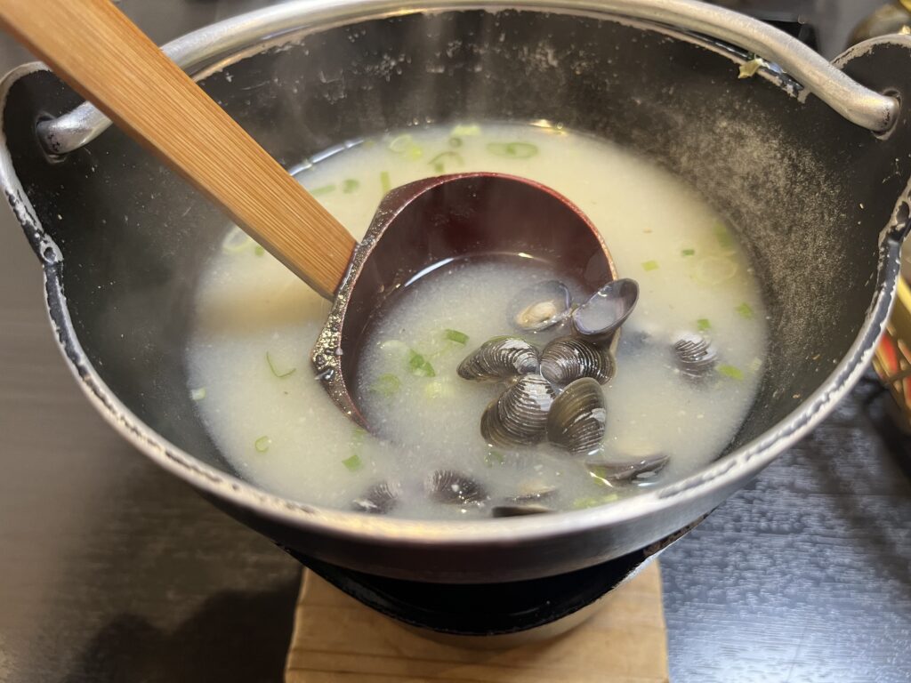 しじみ汁の鍋