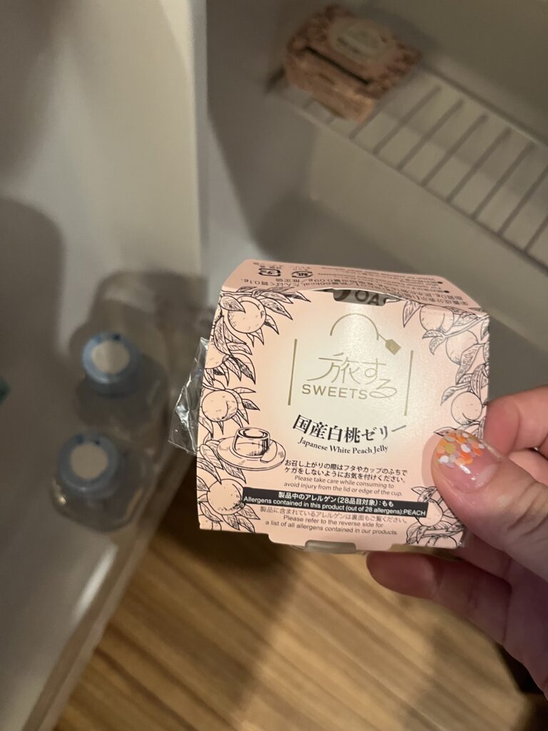 ドーミーインPREMIUM下関 冷蔵庫に入っていたウェルカムデザート