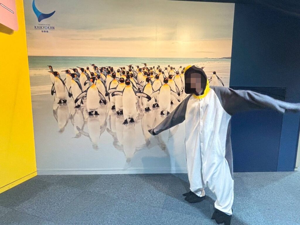 市立しものせき水族館 海峡館 ペンギンコスプレ 撮影スポット 全身衣装