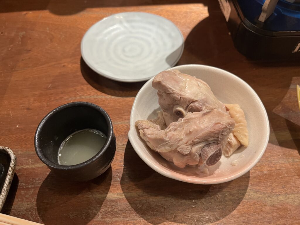 水炊き スープ お猪口 博多