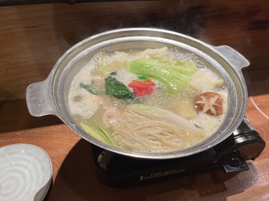 水炊き善哉 博多 カウンター 1人