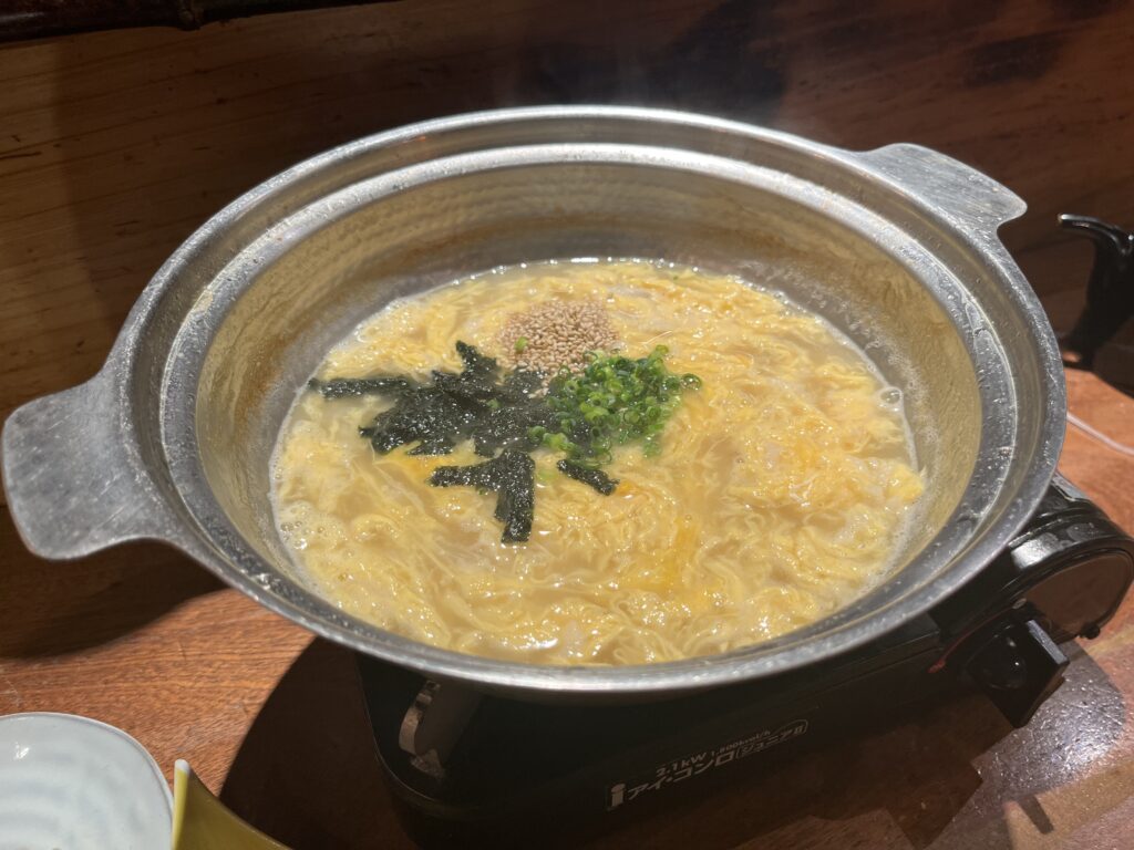 個室水炊き善哉 水炊き 雑炊