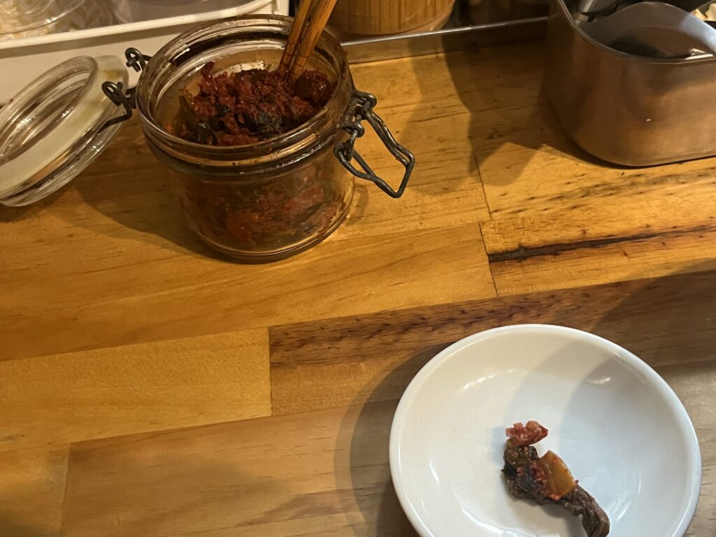 ラーメンしんたろう 高菜 唐辛子