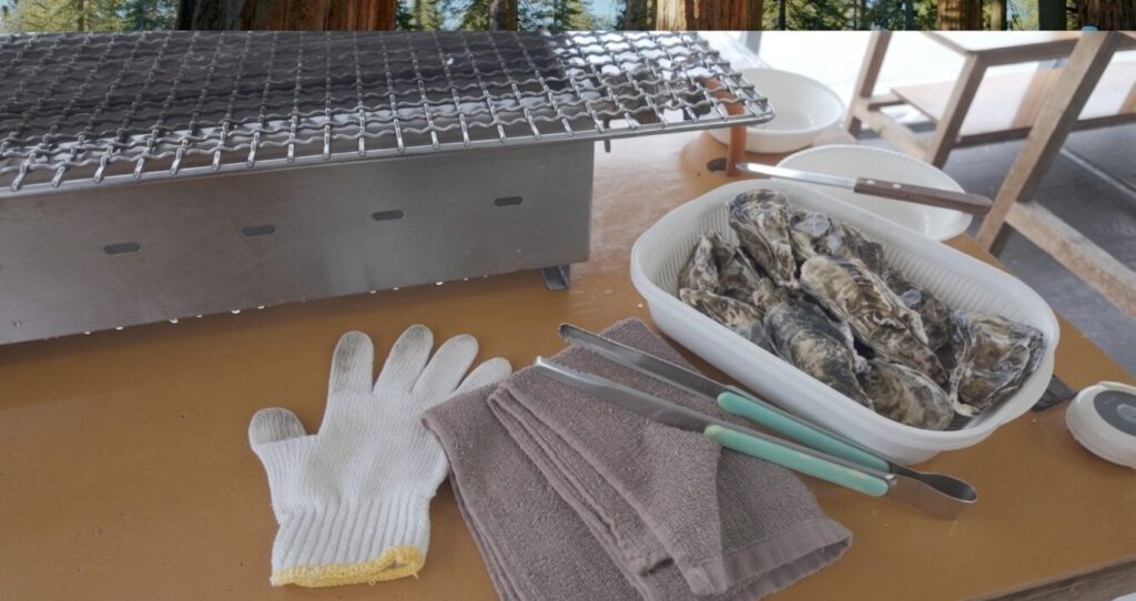 ひろちゃん 糸島 かき小屋 牡蠣