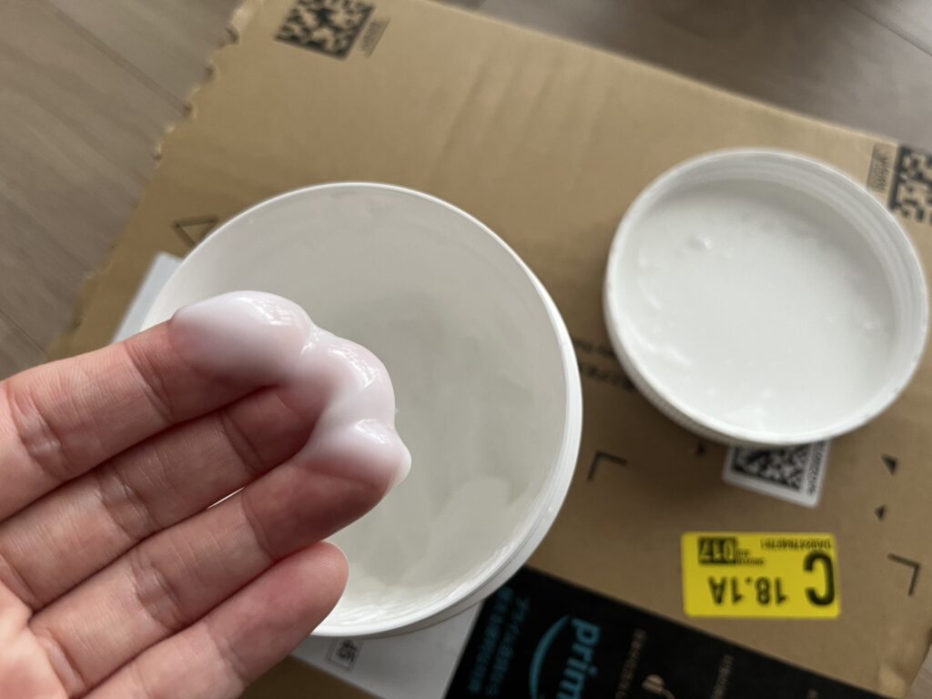 ハトムギ保湿ジェル 中身 すくう