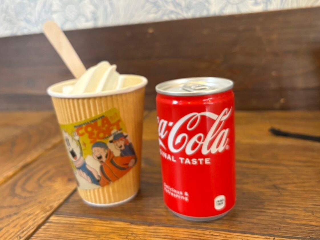 徳沢 コーラフロート ソフトクリーム コーラ