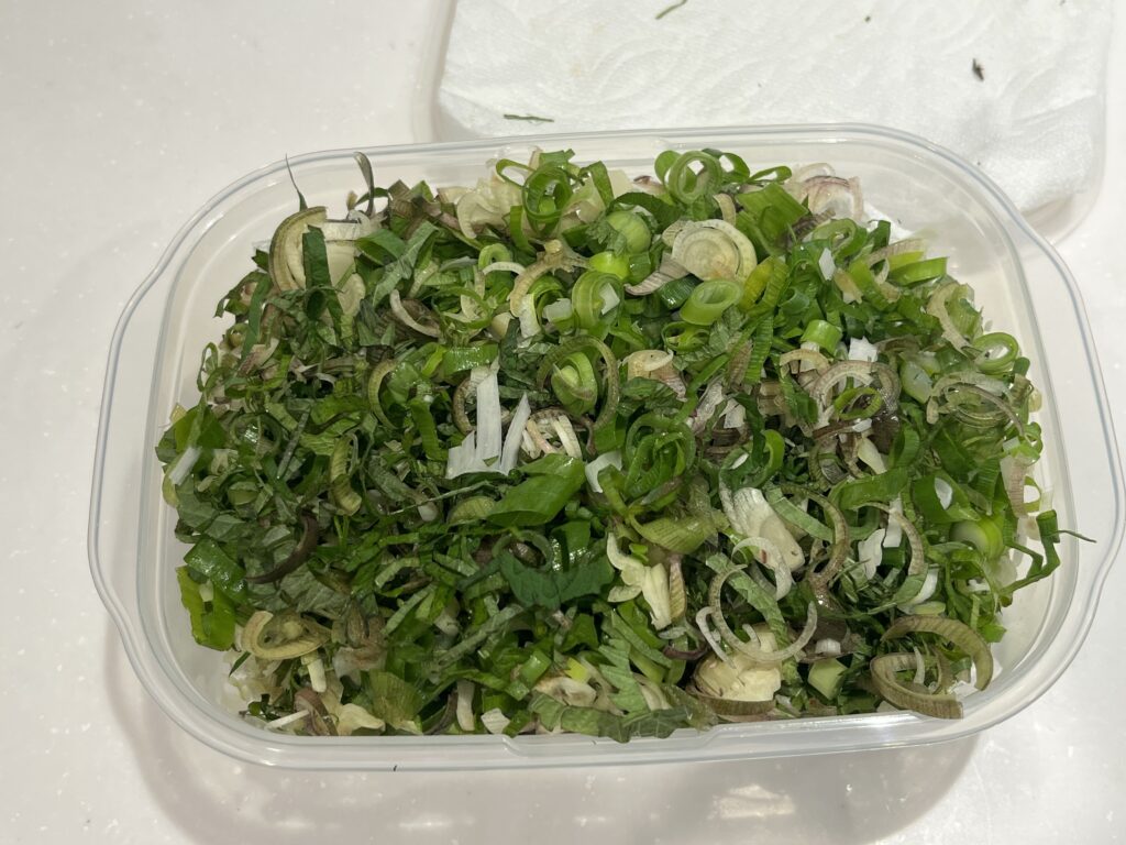 長ネギ 万能ネギ 茗荷 大葉 薬味 まとめて保存