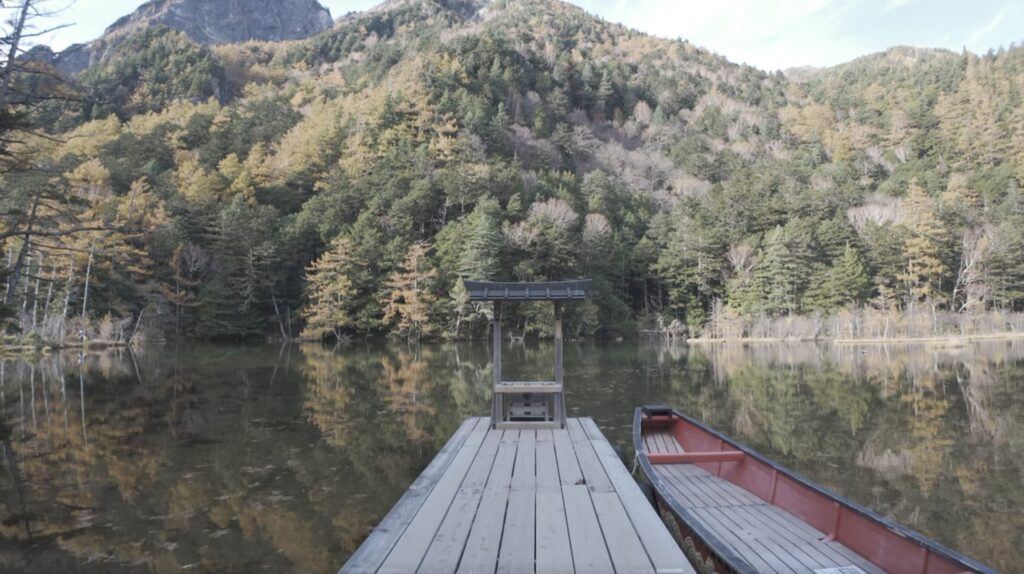 明神池 穂高神社奥宮 上高地 紅葉