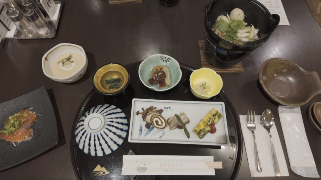 大正池ホテル 夕食 御膳 お櫃ご飯