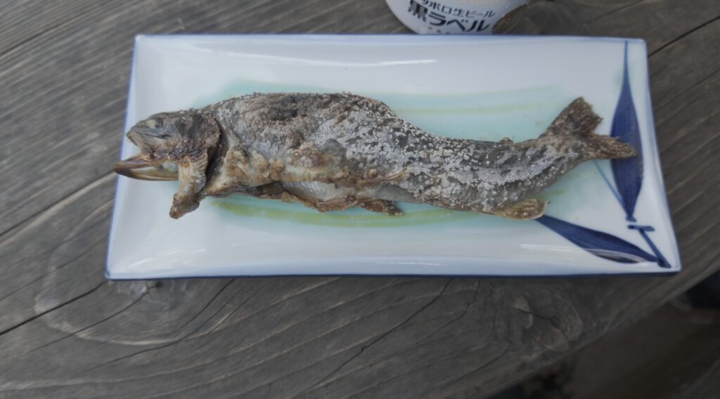 上高地　嘉門次小屋　岩魚　塩焼き