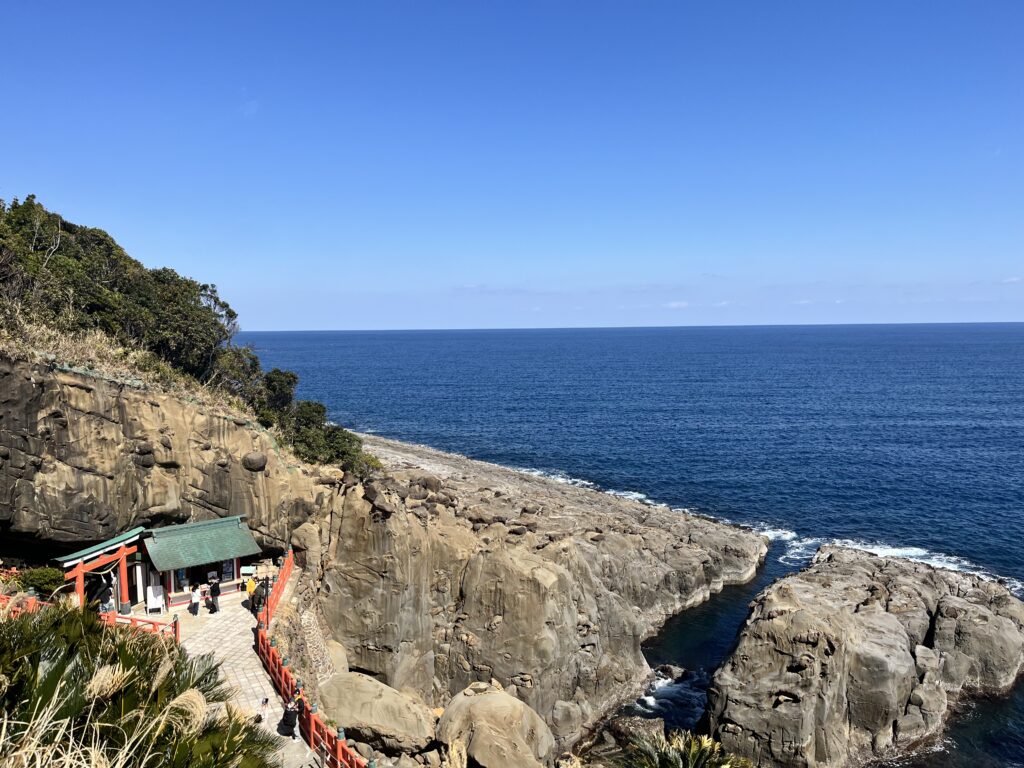 鵜戸神宮 見下ろし 高台 海 宮崎