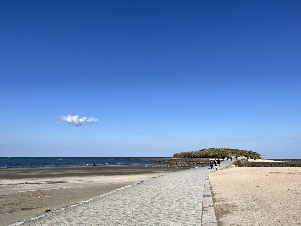 青島 遠目 橋の手前 弥生橋 宮崎 風景