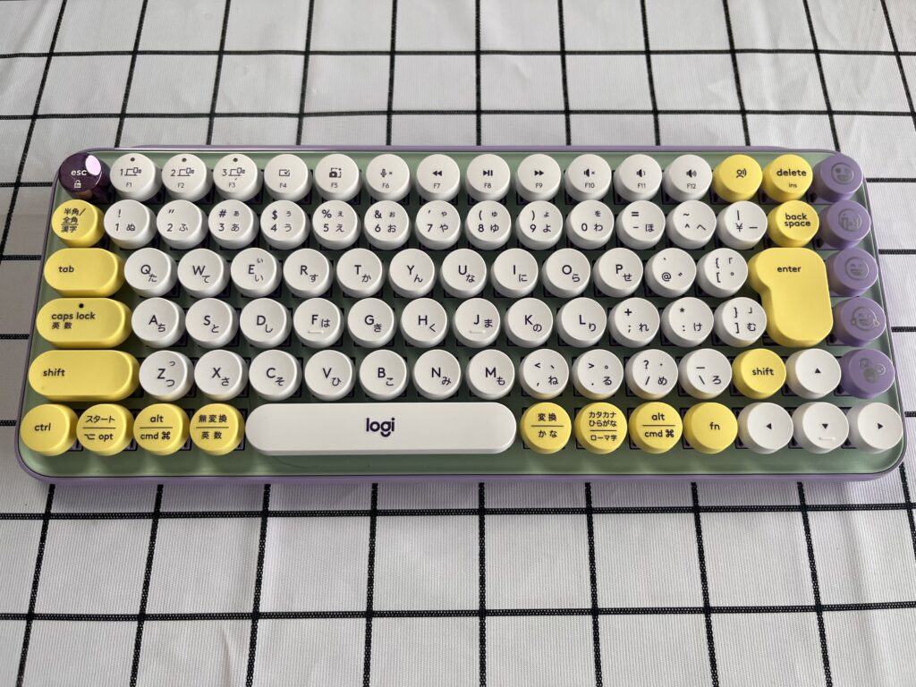 ロジクール POP KEYS K730PL パープル 実物 レビュー