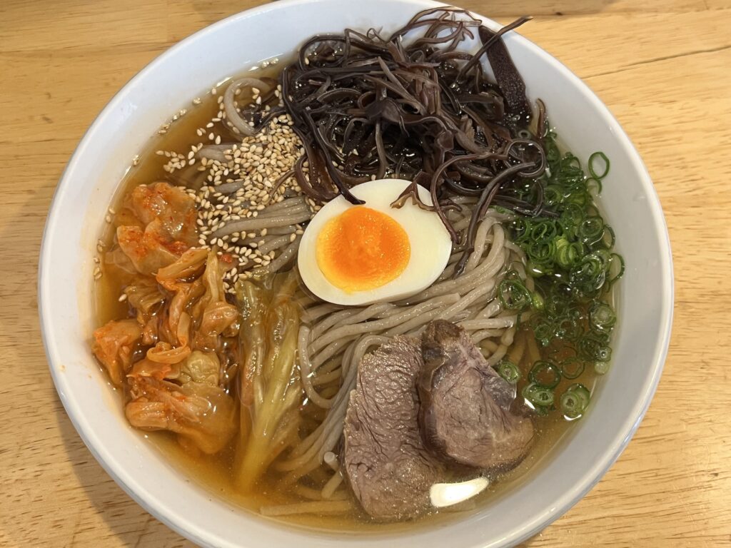 六盛 別府冷麺 蕎麦粉 キクラゲ