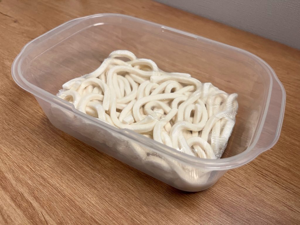 無印良品 フードコンテナ 850ml 冷凍うどん 保存